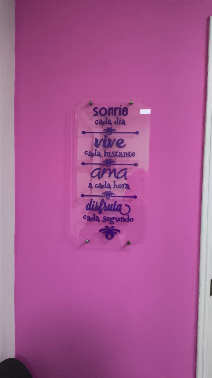 Cuadro decorativo: sonríe cada día, vive cada instante